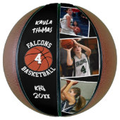 Custom Player Photos Team Name and Number Senior Basketball (Vertikal)