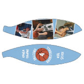 Custom Player Photos Team Name Number Light Blue Basketball (Panele)