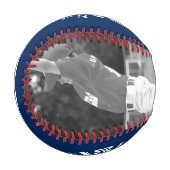 Custom Player Team Logo 2 Photo Blue Baseball (Vorderseite Links)