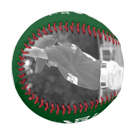 Custom Player Team Logo 2 Photo Green Baseball (Vorderseite Links)