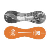 Custom Player Team Logo 2 Photo Orange Baseball (Paneele)