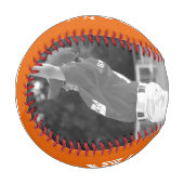 Custom Player Team Logo 2 Photo Orange Baseball (Vorderseite Links)