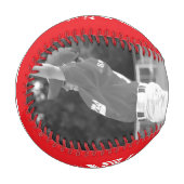 Custom Player Team Logo 2 Photo Red Baseball (Vorderseite Links)