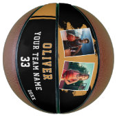 Custom Player's Name Number Team 2 Photo Basketball (Vertikal)