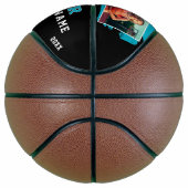 Custom Player's Name Number Team 2 Photo Basketball (Rechts)