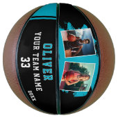 Custom Player's Name Number Team 2 Photo Basketball (Vertikal)