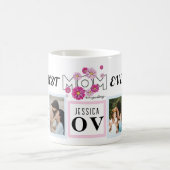 Custom Playful Happy Family Photo Collage  Kaffeetasse (Mittel)