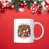 Custom Playful Santa & Pets Weihnachten Tasse