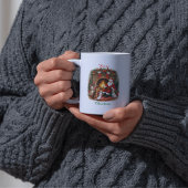 Custom Playful Santa & Pets Weihnachten Tasse