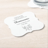 Custom Please Do Not Take My Drink Wedding Untersetzer (angewinkelt)