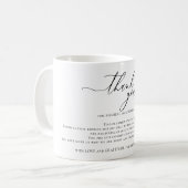 Custom Poem Thank You Kaffeetasse (Vorderseite Links)