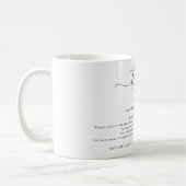 Custom Poem Thank You Kaffeetasse (Links)
