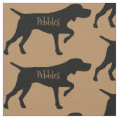 Custom Pointer Dog Fabric Stoff (Nahaufnahme)
