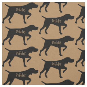 Custom Pointer Dog Fabric Stoff