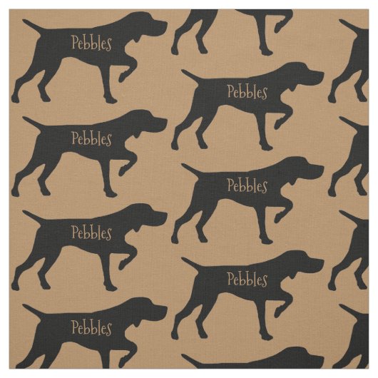 Custom Pointer Dog Fabric Stoff (Muster)