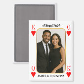 Custom Poker Card Magnet, Royal Pair Paares Gesche Magnet (Vorderseite/Rückseite)