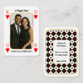Custom Poker Cards, Royal Pair Couple Geschenk Telefonnummerkarte (Vorne/Hinten)