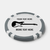 Custom Poker Chip Golf mit E-Gitarre Logo (Einzeln)