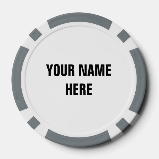 Custom Poker Chip Golf mit E-Gitarre Logo (Rückseite)