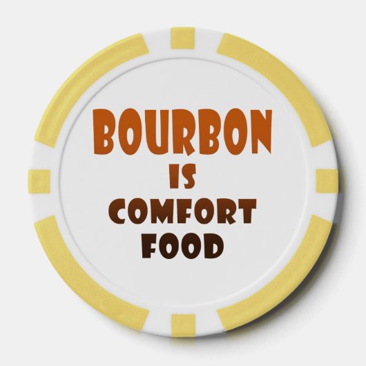 CUSTOM POKER CHIPS - BOURBON ist Comfort Food (Vorderseite)