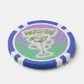 CUSTOM POKER CHIPS - DAIQUIRI RECIPE COCKTAIL ART (Einzeln)