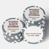 CUSTOM POKER CHIPS - nicht alle Whiskey ist BOURBO (Stapel)