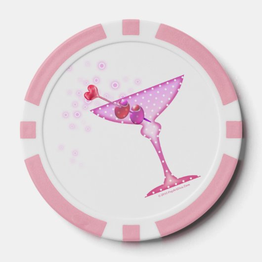 CUSTOM POKER CHIPS - PINK MARTINI (Vorderseite)