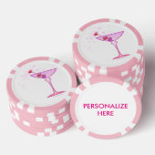 CUSTOM POKER CHIPS - PINK MARTINI (Stapel)