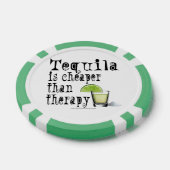CUSTOM POKER CHIPS - TEQUILA, CHEAPER ALS THERAPIE (Einzeln)