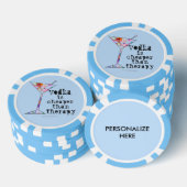 CUSTOM POKER CHIPS, VODKA IST KÄMPFER ALS THERAPIE POKERCHIPS (Stapel)