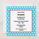 Custom Polar Bear & Rainbow Birthday Einladung (Rückseite)