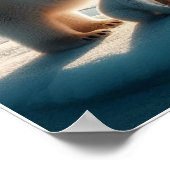Custom Polar Bears Wall Poster (Ecke)