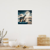 Custom Polar Bears Wall Poster (Küche)