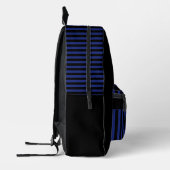 Custom Police Officer Abzeichen Blue Strips Bedruckter Rucksack (Links)