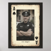 Custom Police Officer Geschenk Wand an Wand Poster (Vorne)