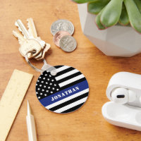 Custom Police Officer Thin Blue Line Polizeiabteil