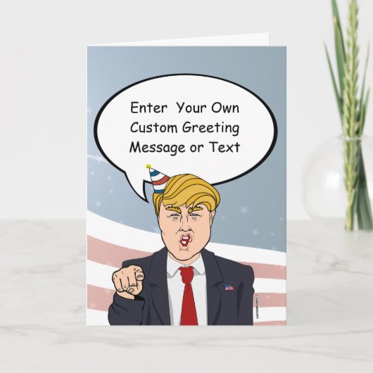Custom Political Birthday Greeting Karte (Vorderseite)