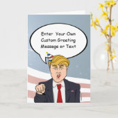 Custom Political Birthday Greeting Karte (Gelbe Blume)