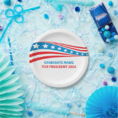 Custom Political Campaign American Flag Election Pappteller (Party)