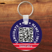 Custom Political Election Campaign Candidate Name Schlüsselanhänger (Rückseite)