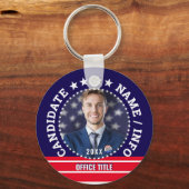 Custom Political Election Campaign Candidate Name Schlüsselanhänger (Vorderseite)