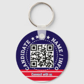 Custom Political Election Campaign Candidate Name Schlüsselanhänger (Rückseite)