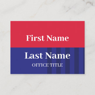 Custom Political Election  Campaign Visitenkarte