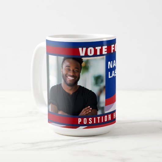 Custom Politics Campaign Template Kaffeetasse (Vorderseite Links)