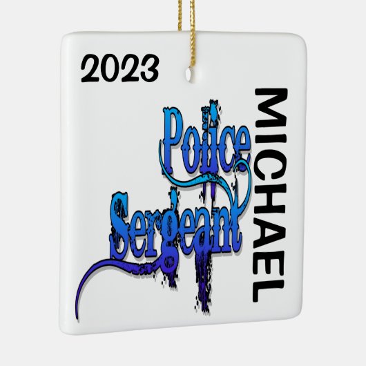 CUSTOM Polizeibeamter Keramikornament (Rechts)
