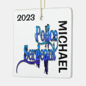 CUSTOM Polizeibeamter Keramikornament (Links)