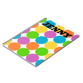 CUSTOM Polka Dots Mod 1960er Groovy Notizblock (Linke Seite)