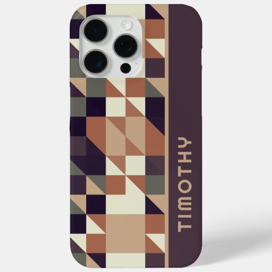 Custom Polygon Triangle Squares Art Patches Case-Mate iPhone Hülle (Rückseite)