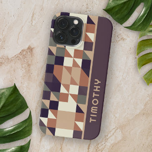Custom Polygon Triangle Squares Art Patches Case-Mate iPhone Hülle