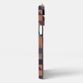 Custom Polygon Triangle Squares Art Patches iPhone Hülle (Rechte Seite)